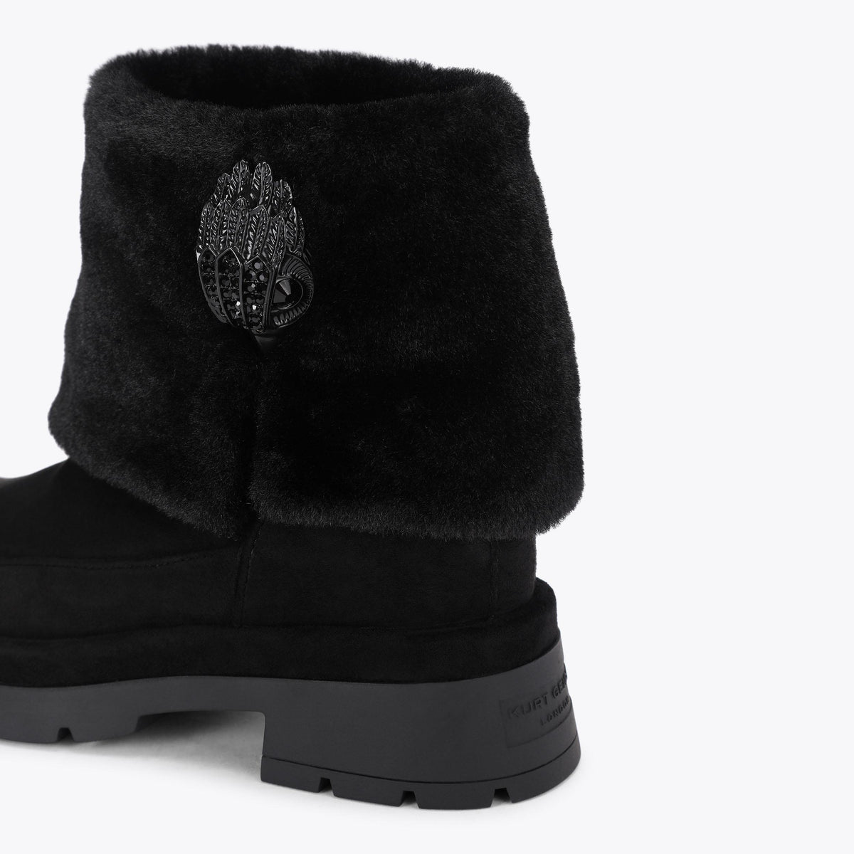 Blighty Cozy Ankle Boot in Black Suede