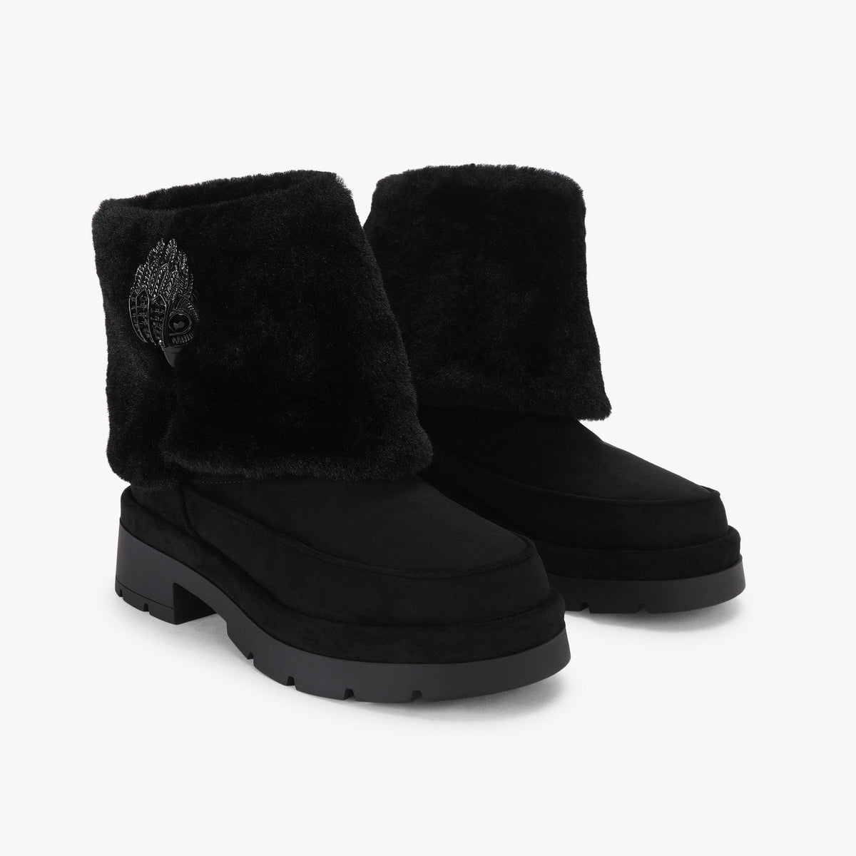 Blighty Cozy Ankle Boot in Black Suede