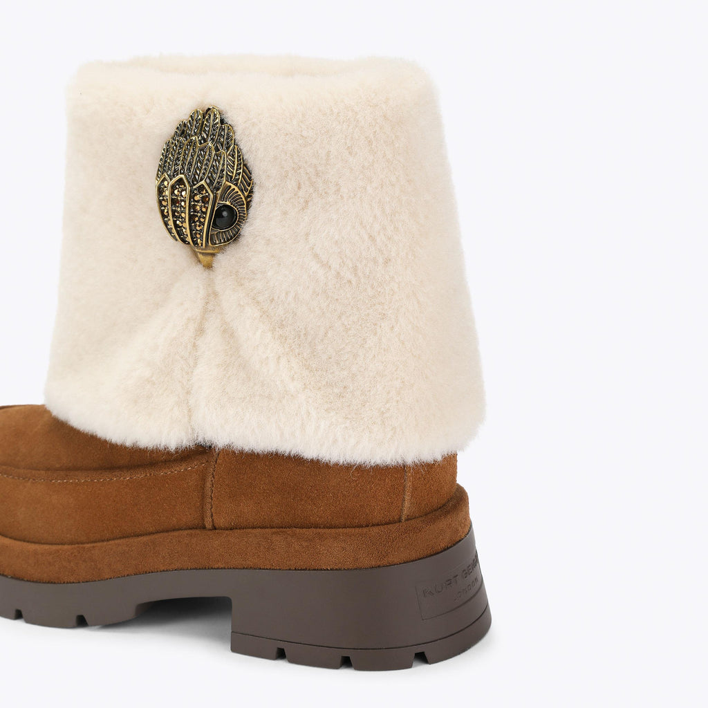 Blighty Cozy Ankle Boot in Tan Suede