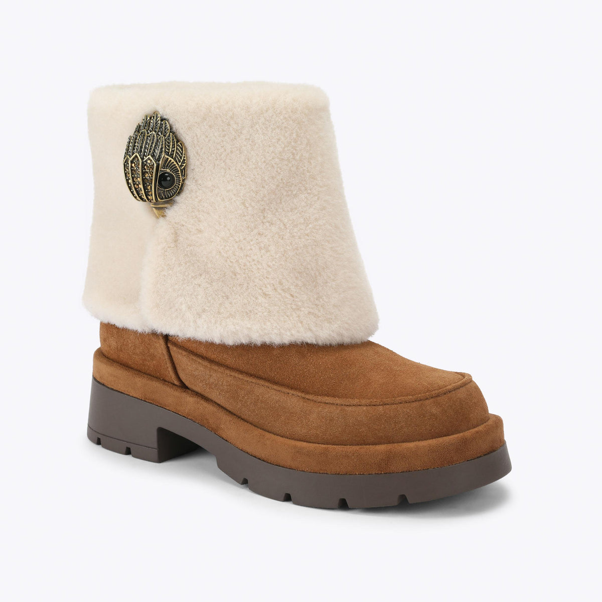 Blighty Cozy Ankle Boot in Tan Suede