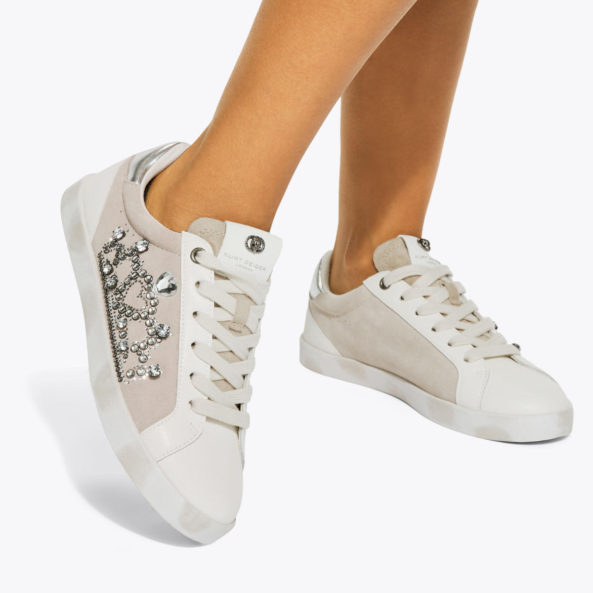 Britton Crown Sneakers in White