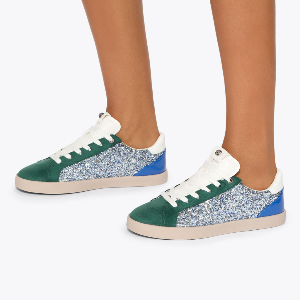Britton Sneakers in Blue Glitter