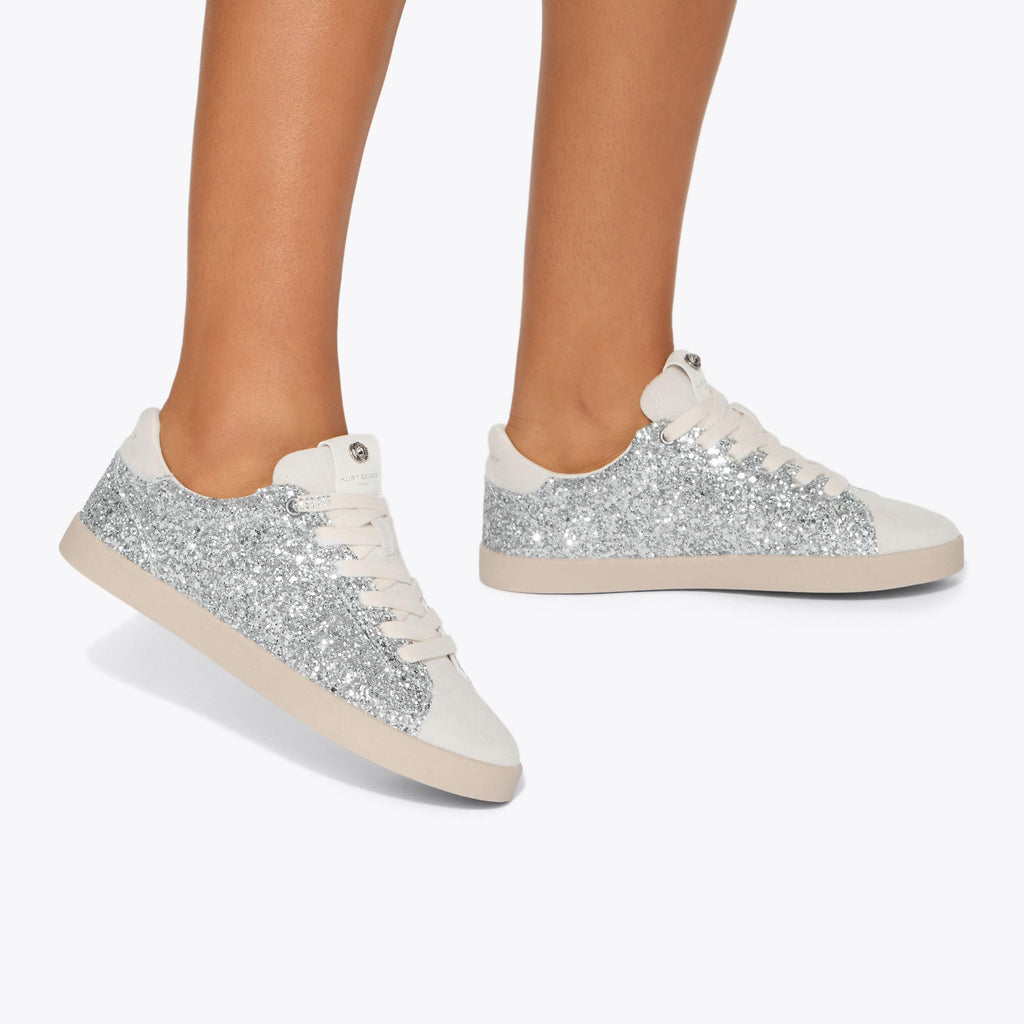 Britton Sneakers in Silver Glitter