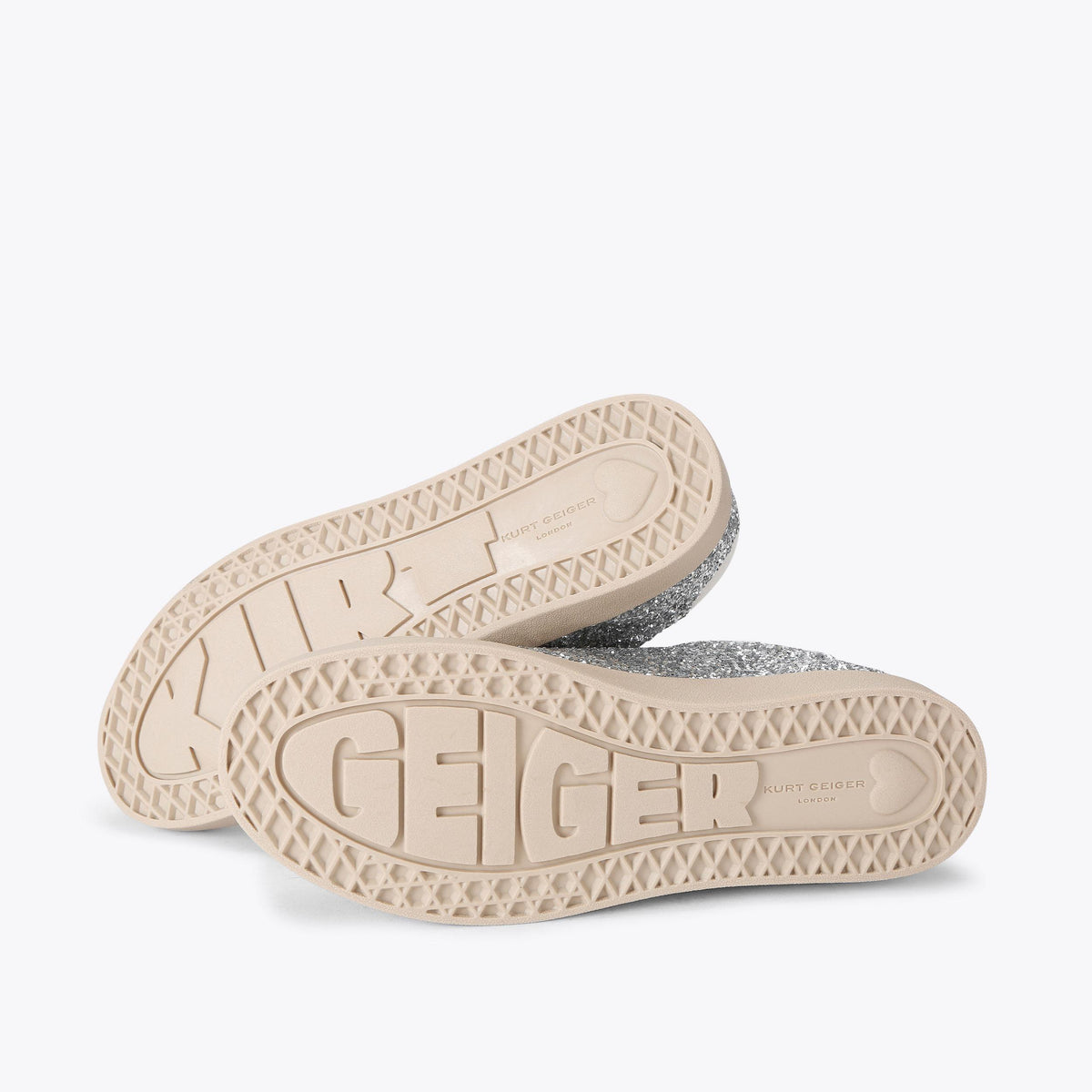 Britton Sneakers in Silver Glitter