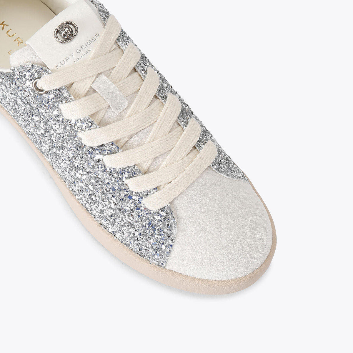 Britton Sneakers in Silver Glitter