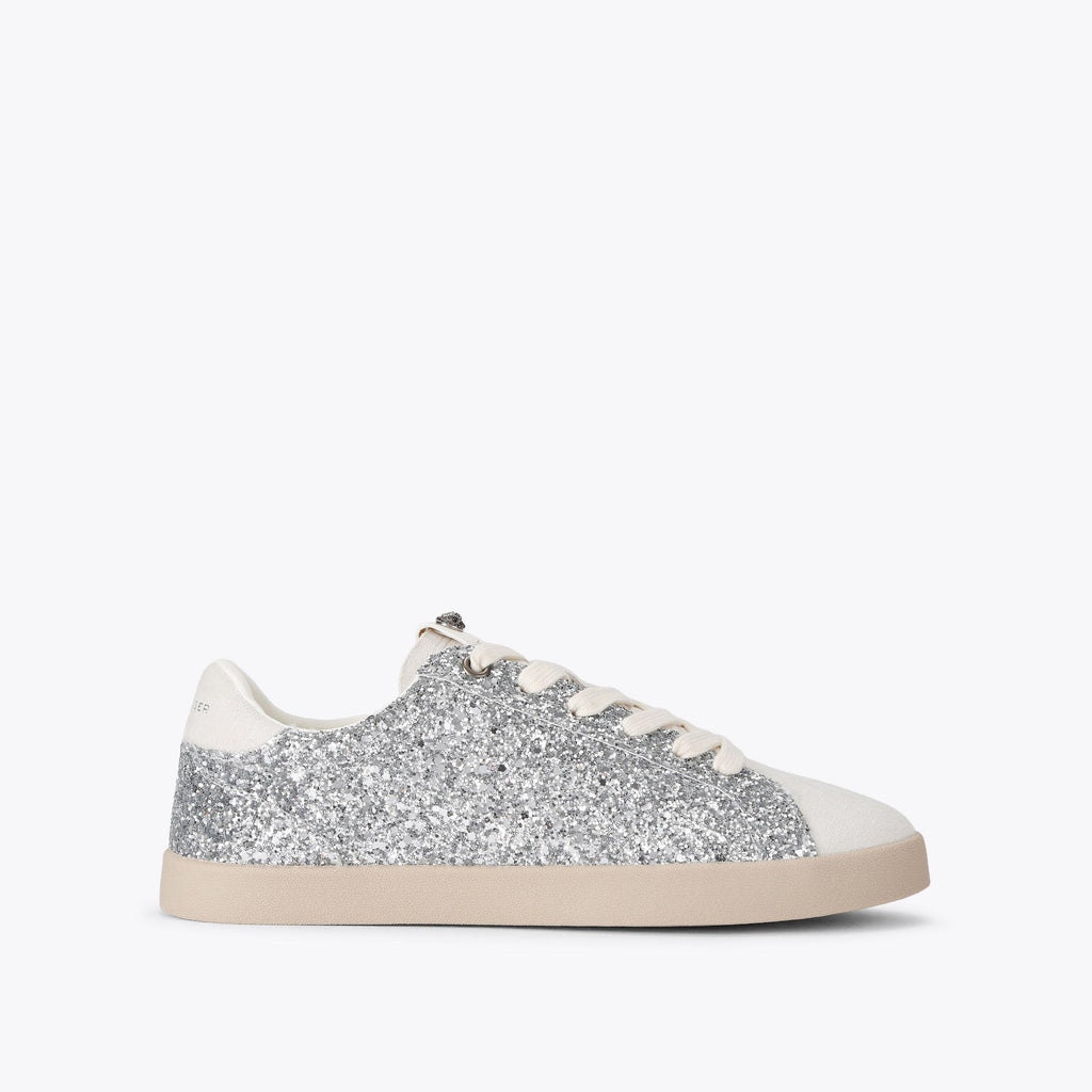 Britton Sneakers in Silver Glitter