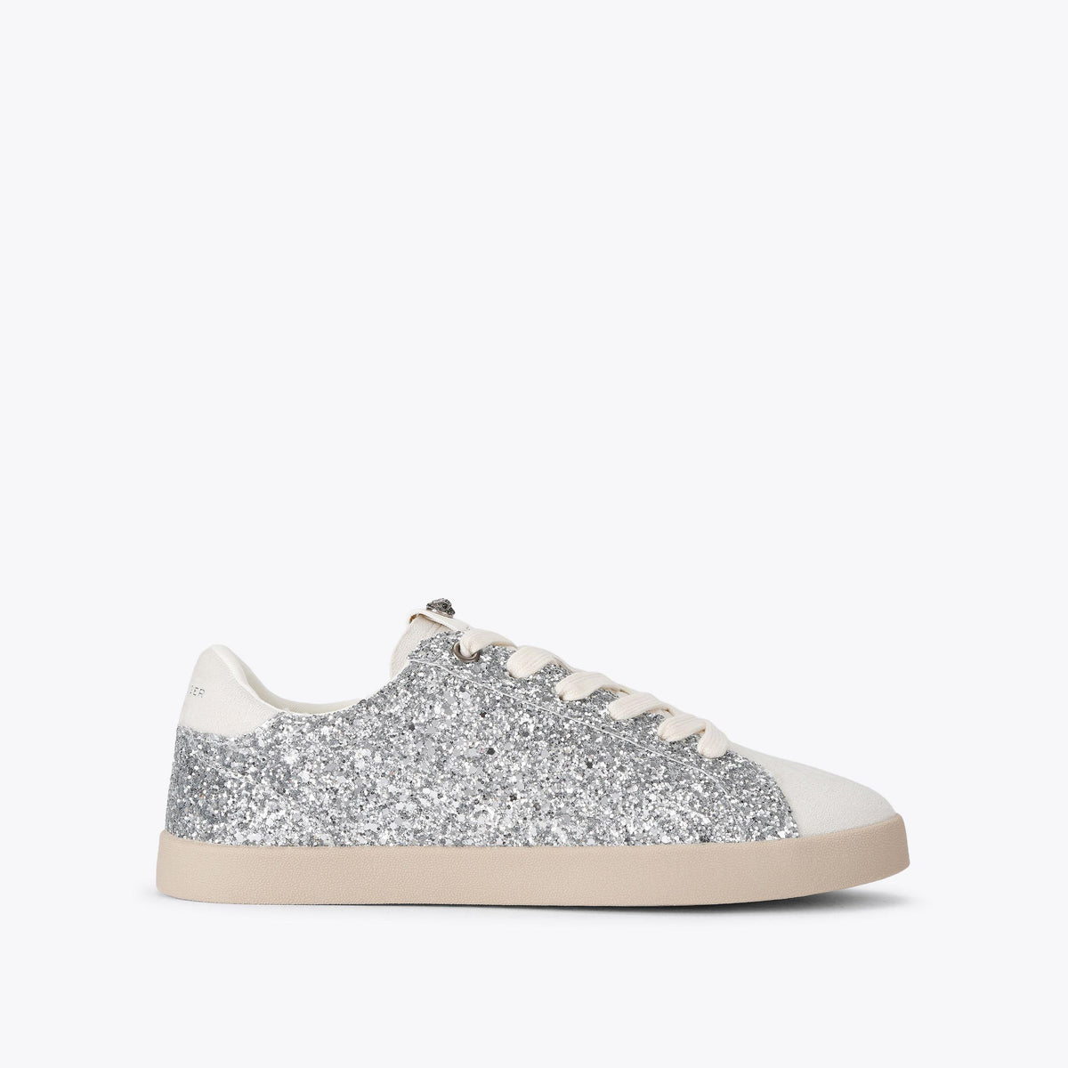 Britton Sneakers in Silver Glitter