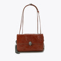 Celia Flap Shoulder Bag tan