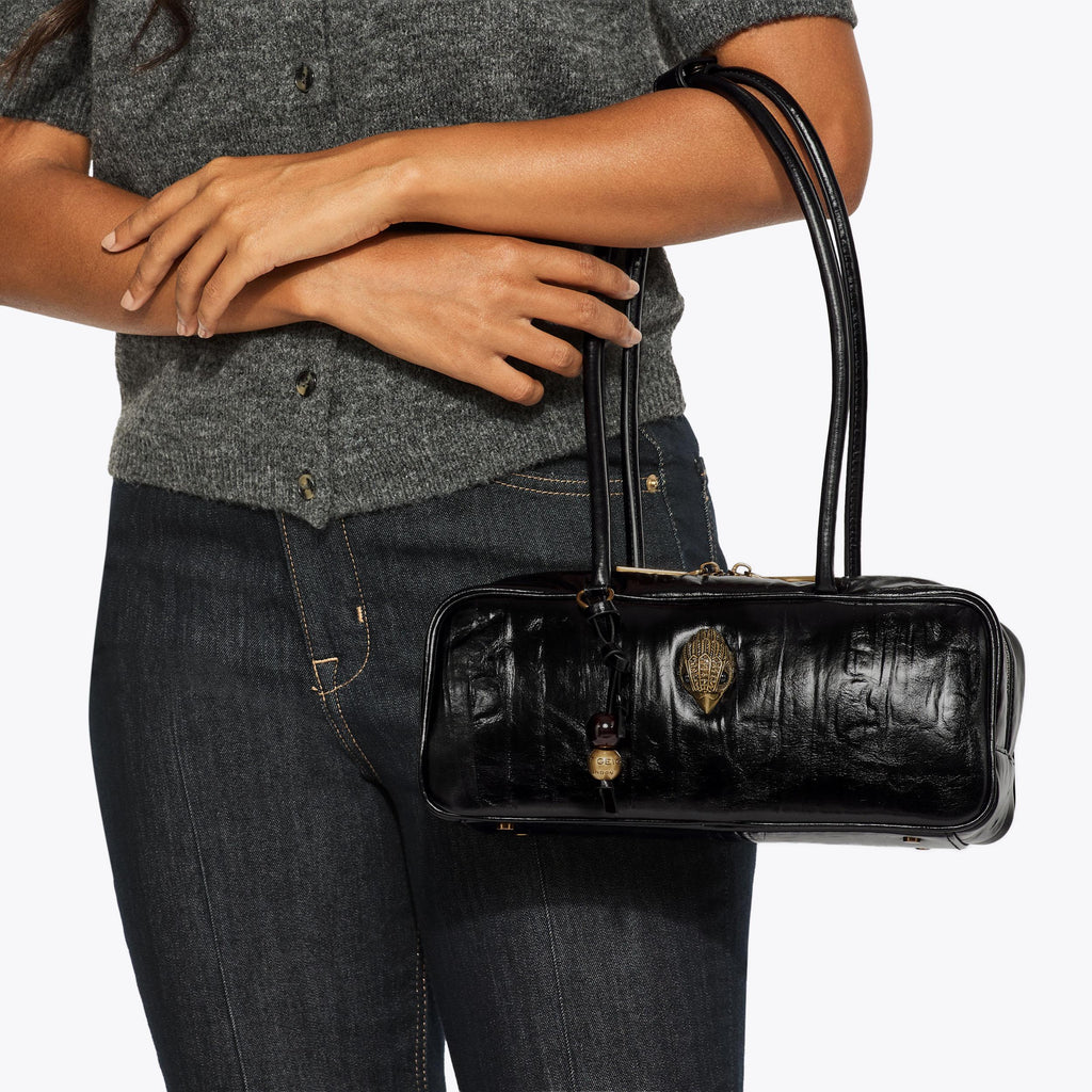 Small Celia Duffle Bag in Black