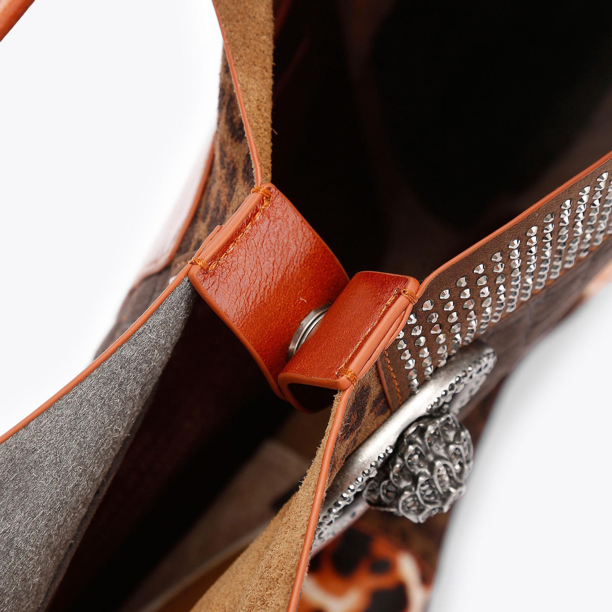 Large Chelsea Slouch Hobo Bag in Patchwork Leather