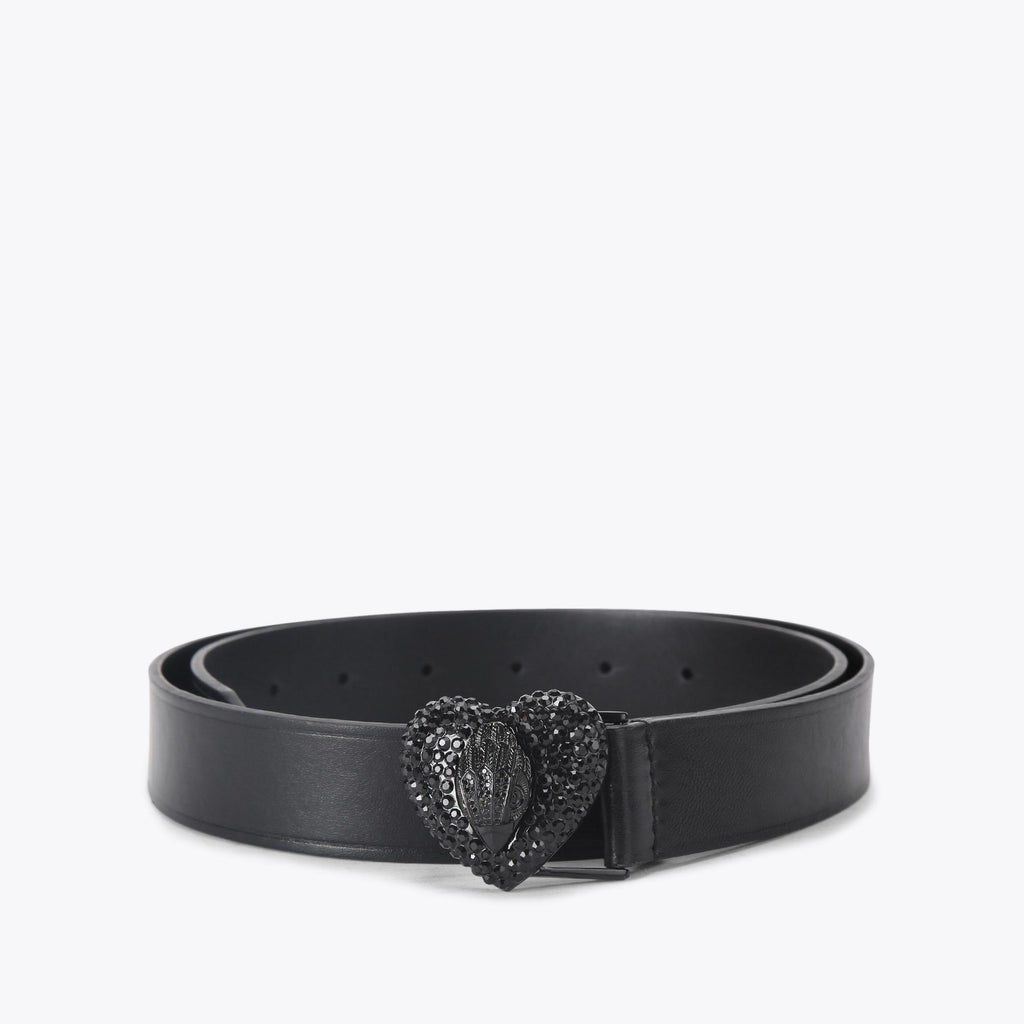 Eagle Heart 30 Belt in Black Leather