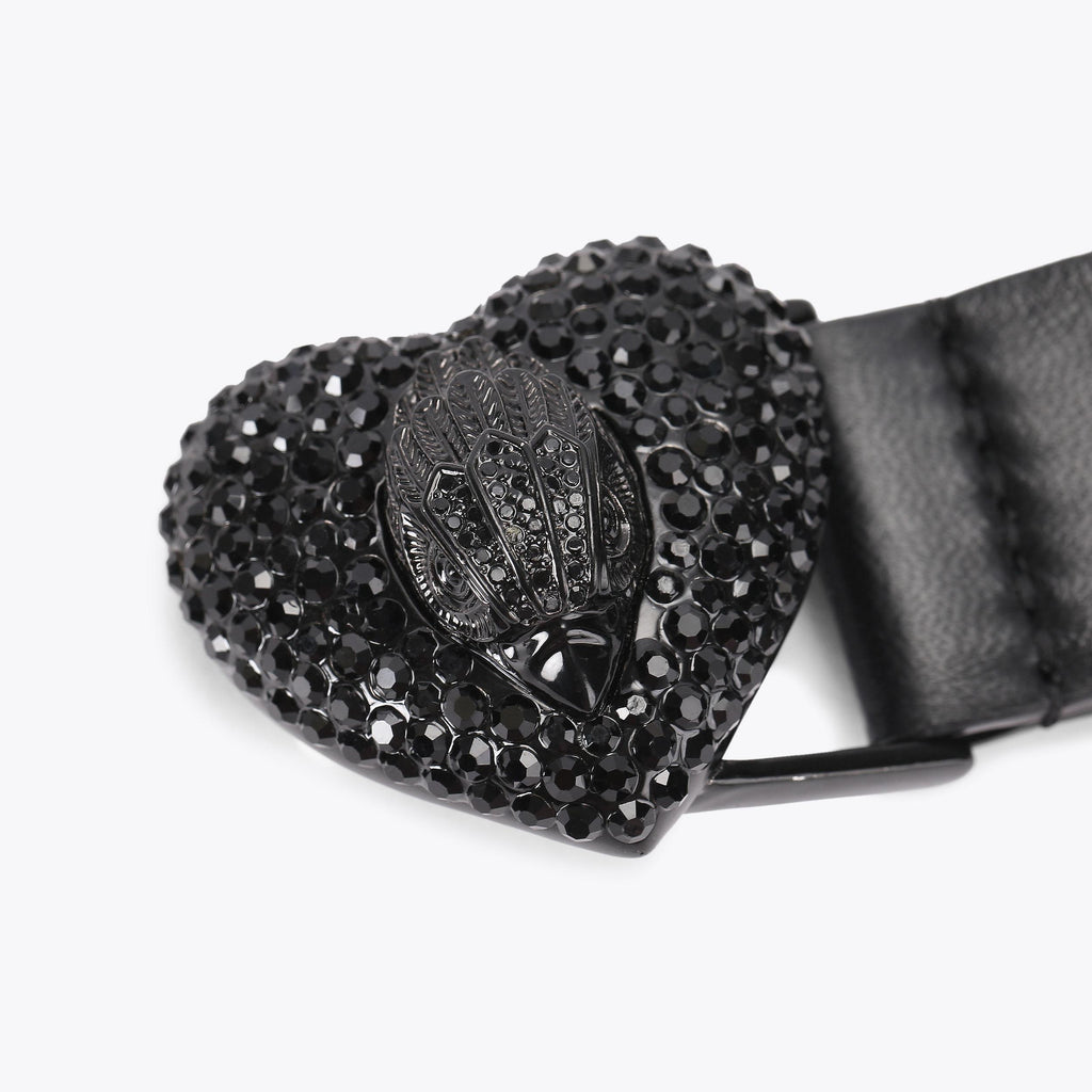 Eagle Heart 30 Belt in Black Leather