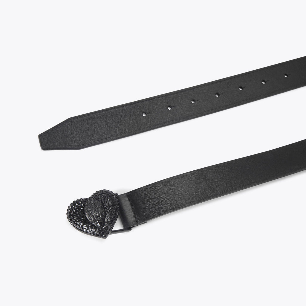 Eagle Heart 30 Belt in Black Leather