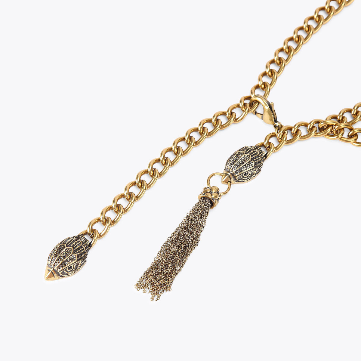 Eagle Tassel Chain Belt metallics