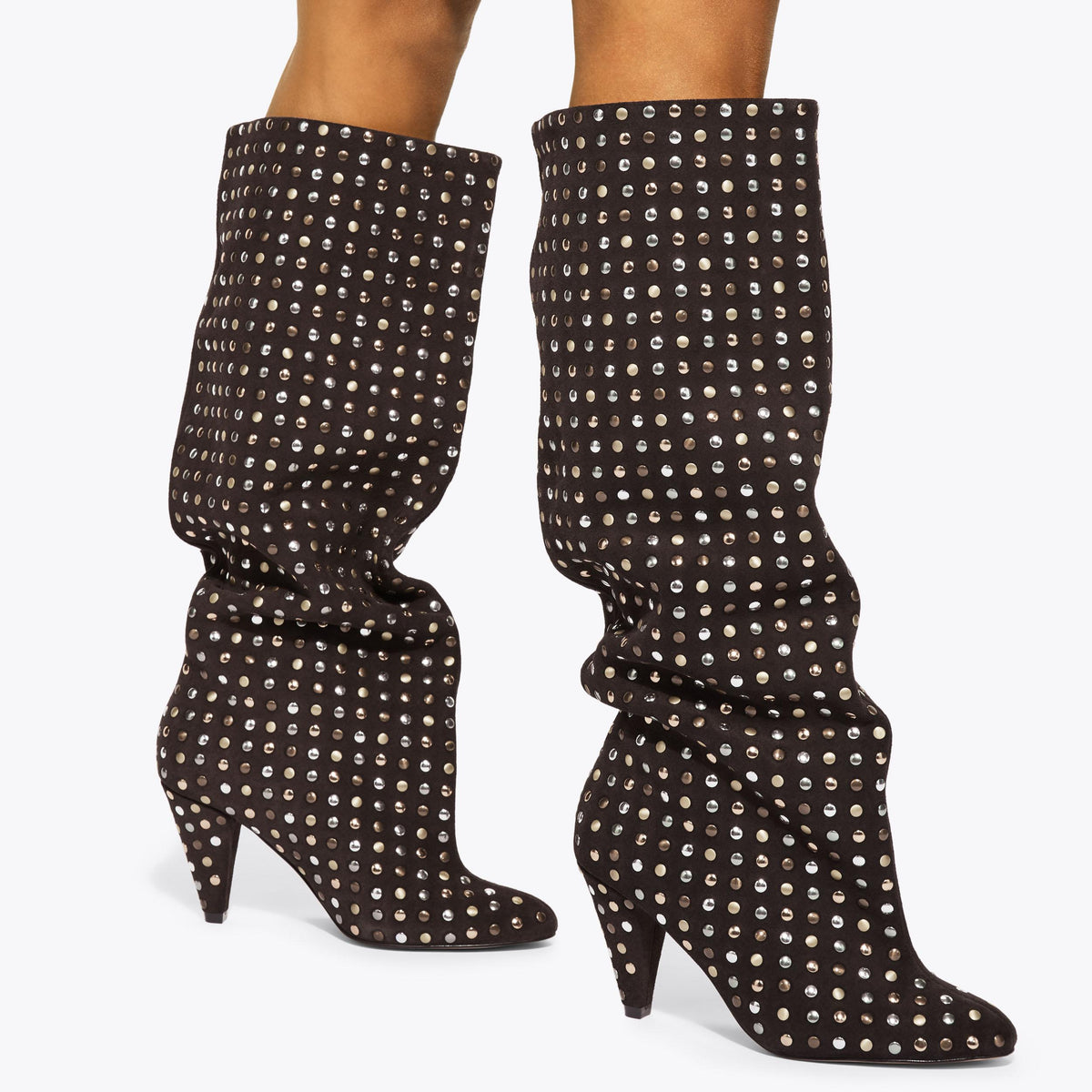 Lambeth Slouch Knee Boot in Brown