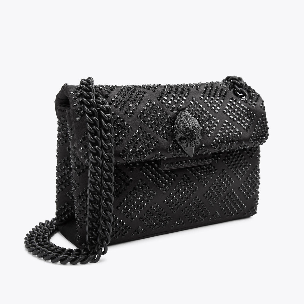 Mini Crystal Kensington Bag black