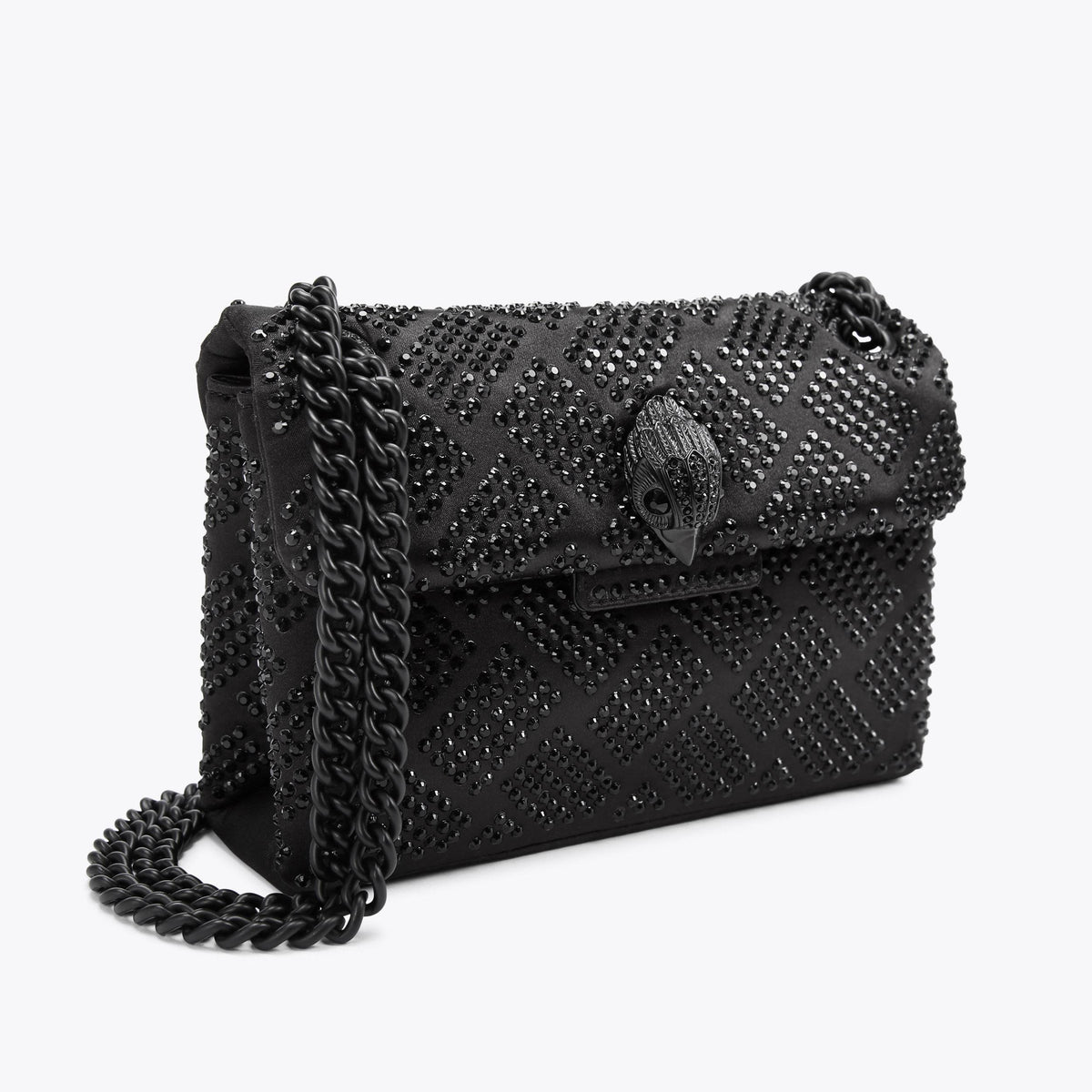 Mini Crystal Kensington Bag black