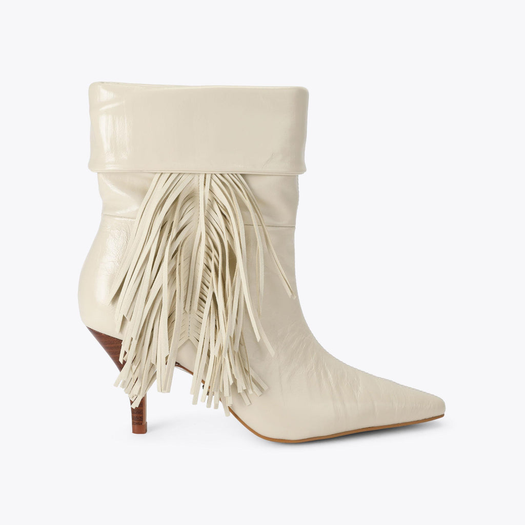 Piccadilly Slouch Boot in Bone Leather