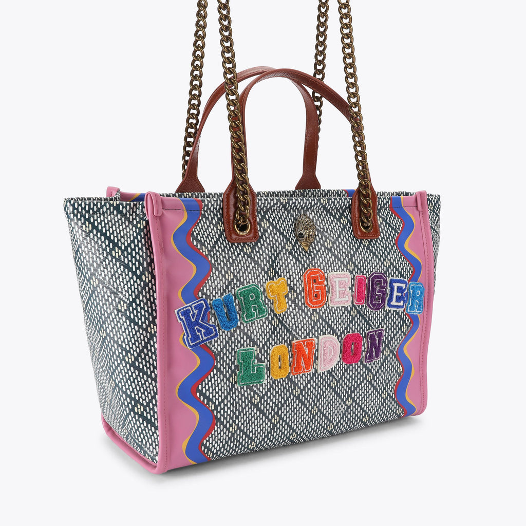 Hoxton Printed Canvas Shopper Bag in Multi Colour