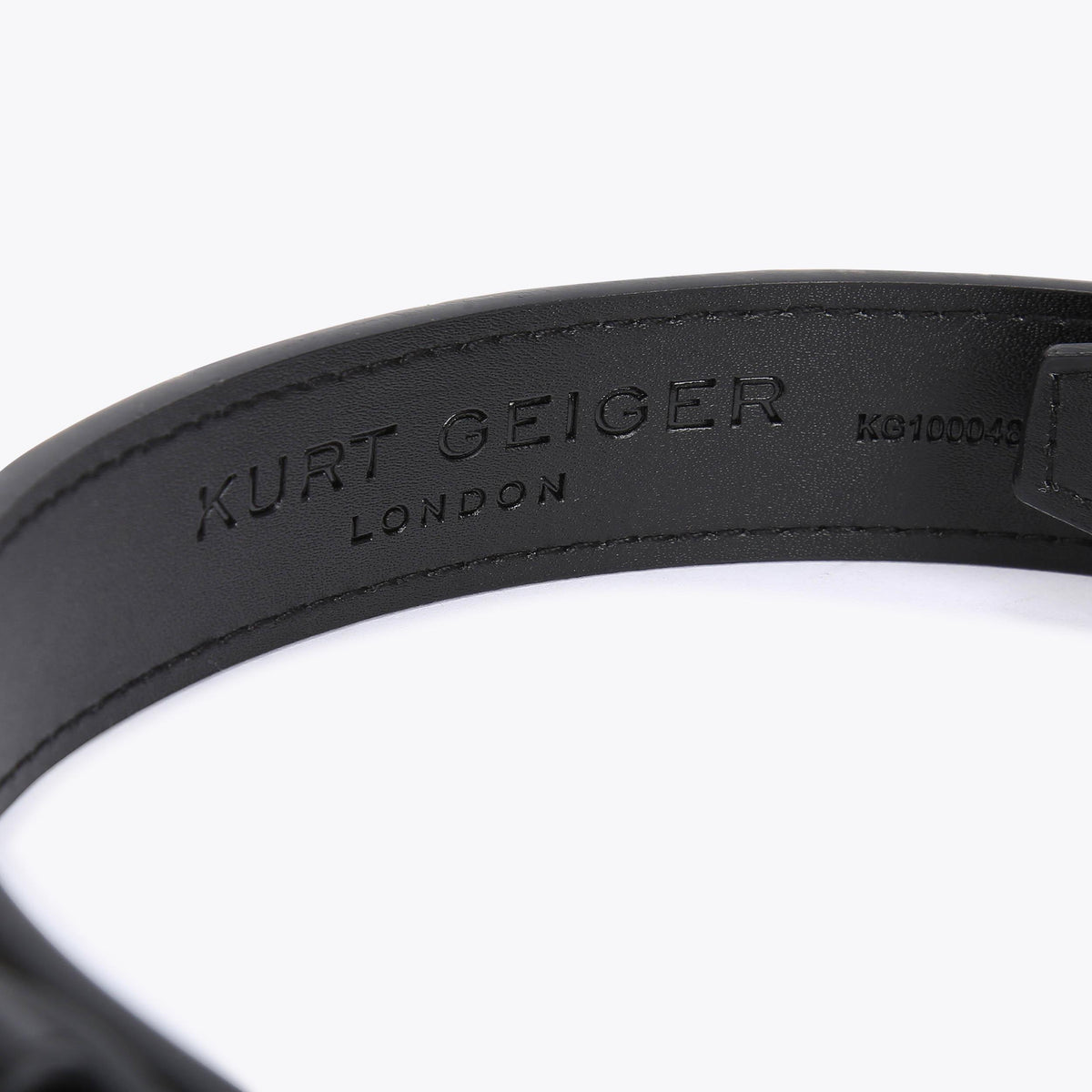Kensington 30 Quilted Belt in Black Leather