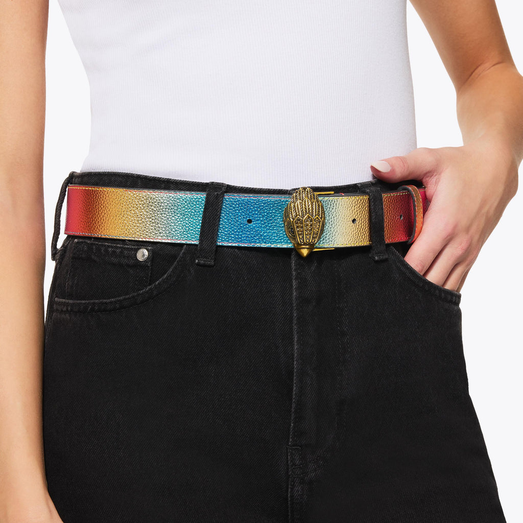 Kensington 38 Ombre Belt in Multi Colour Leather