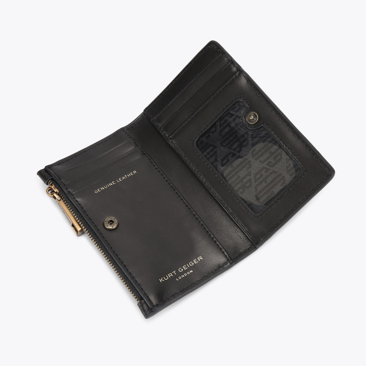 Kensington Bifold Wallet Kurt in Black Leather