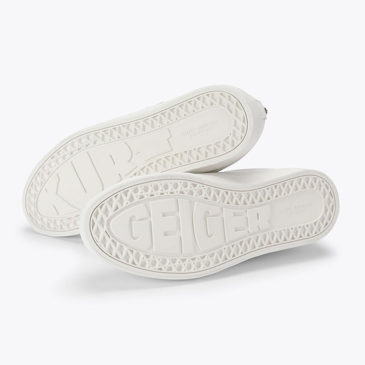 London Patch Sneakers in White Leather