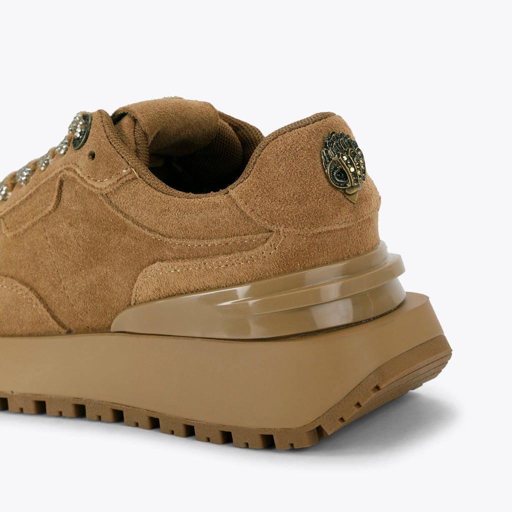 Metro Runner Sneakers in Camel Suede