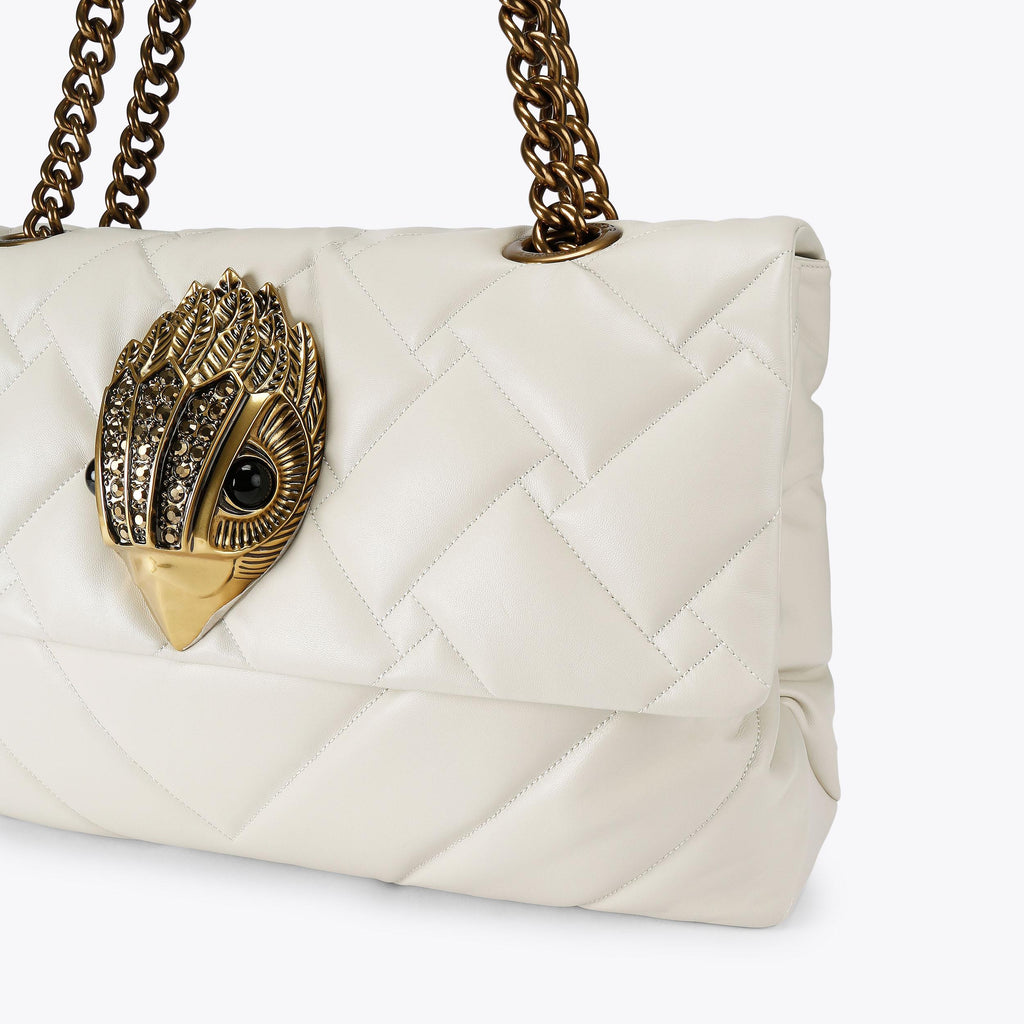 Macro Drench Kensington Bag in Bone White Lambskin