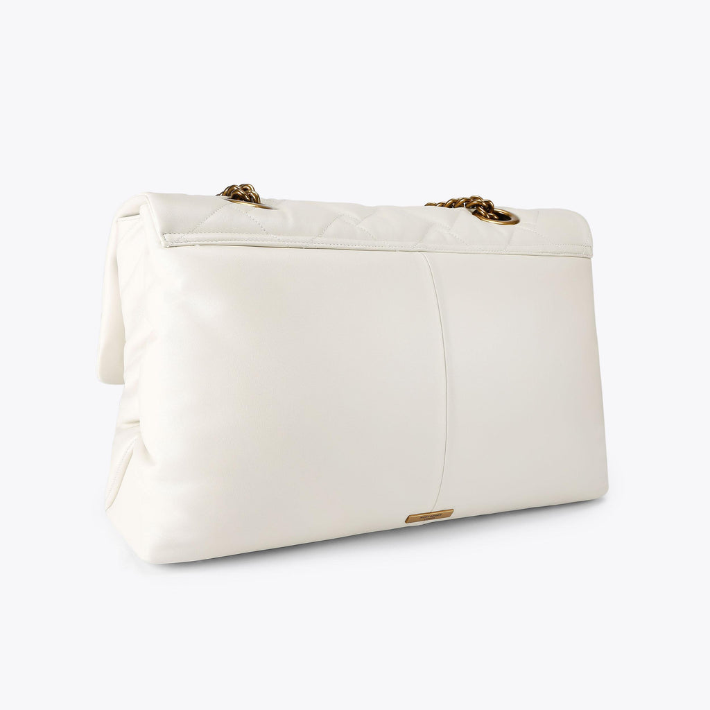 Macro Drench Kensington Bag in Bone White Lambskin