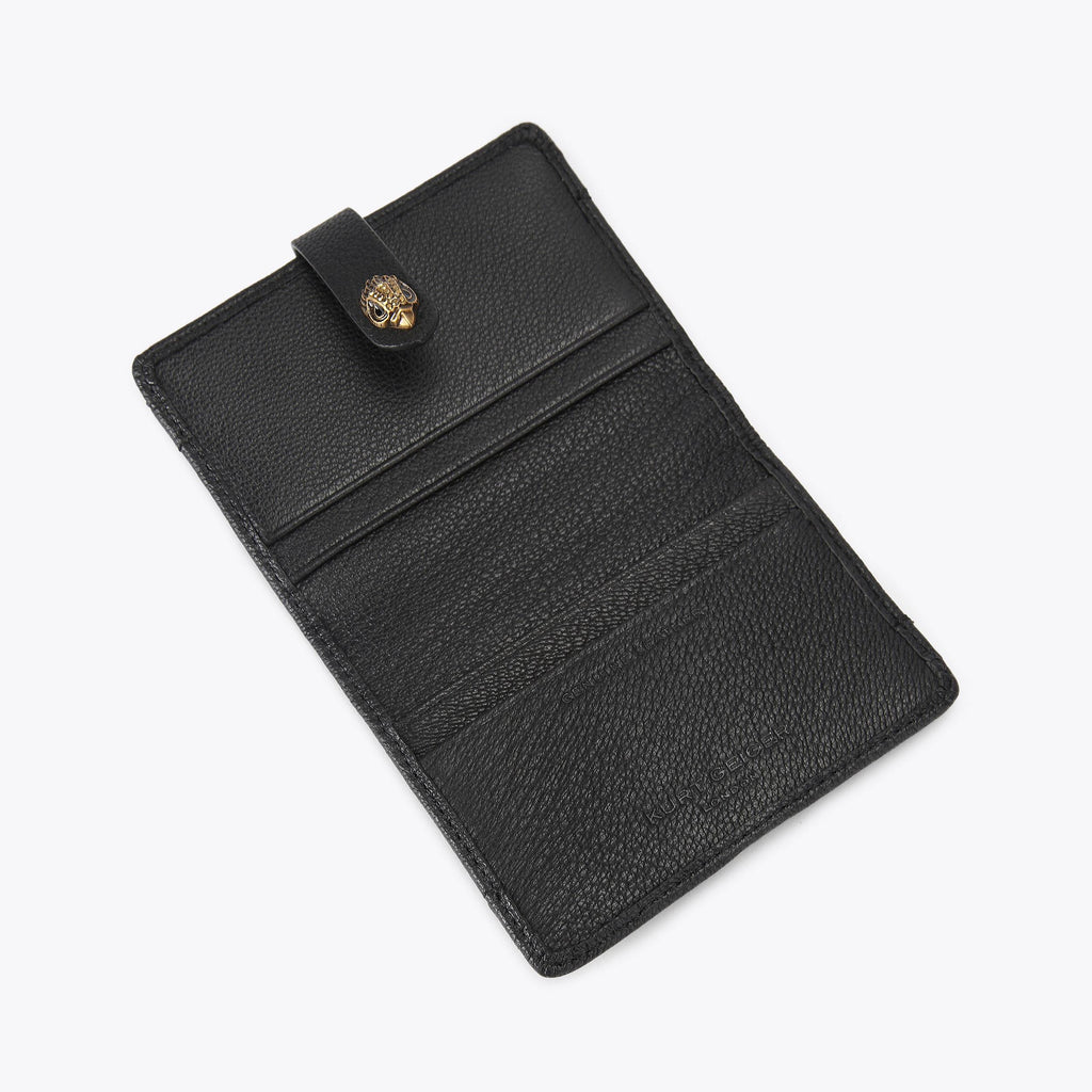 Multi Card Shoreditch Holder in Black Leather