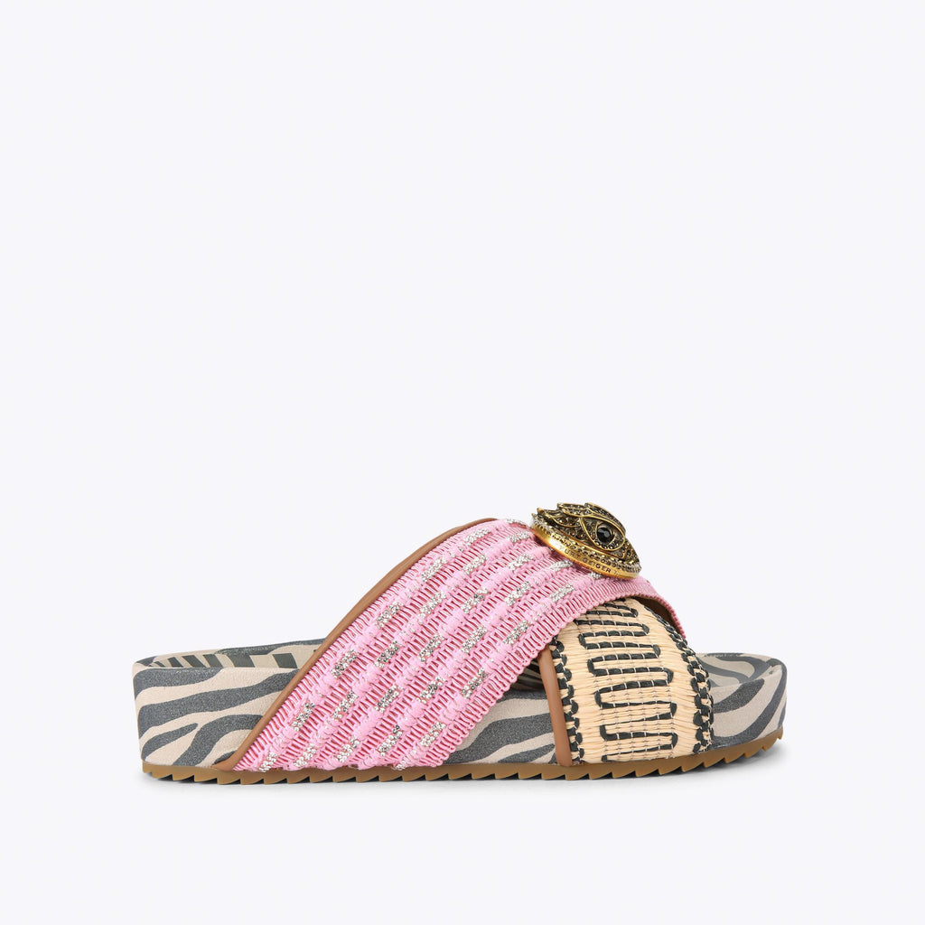 Chelsea Cross Strap Sandal pink