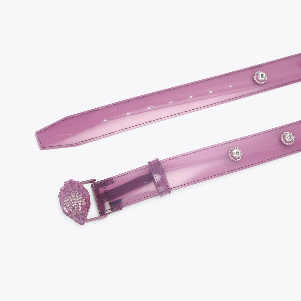 Kensington 38 Vinyl Belt in Purple Crystal