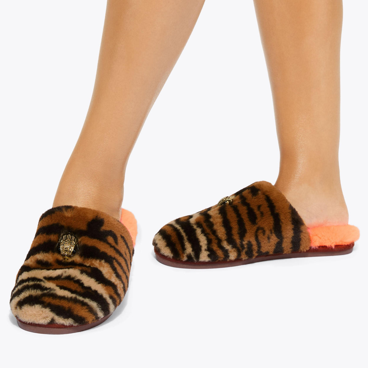 Kensington Slippers in Tiger Print Multi