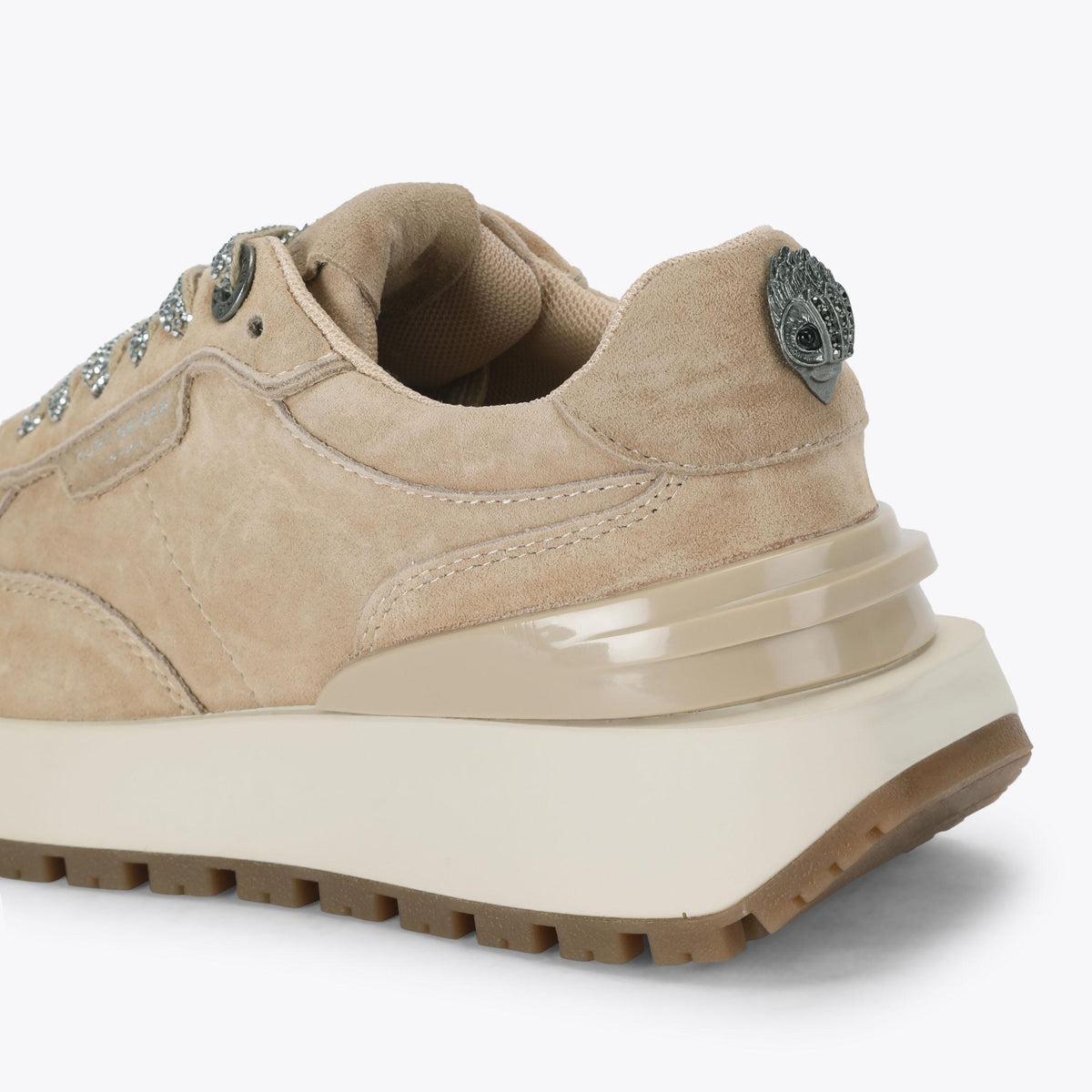 Metro Runner Sneakers in Beige Suede