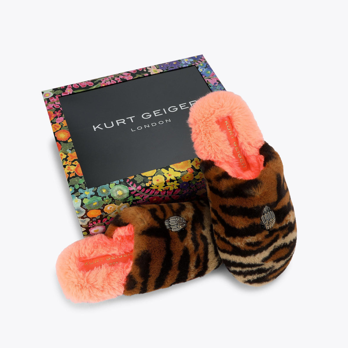 Kensington Slippers in Tiger Print Multi