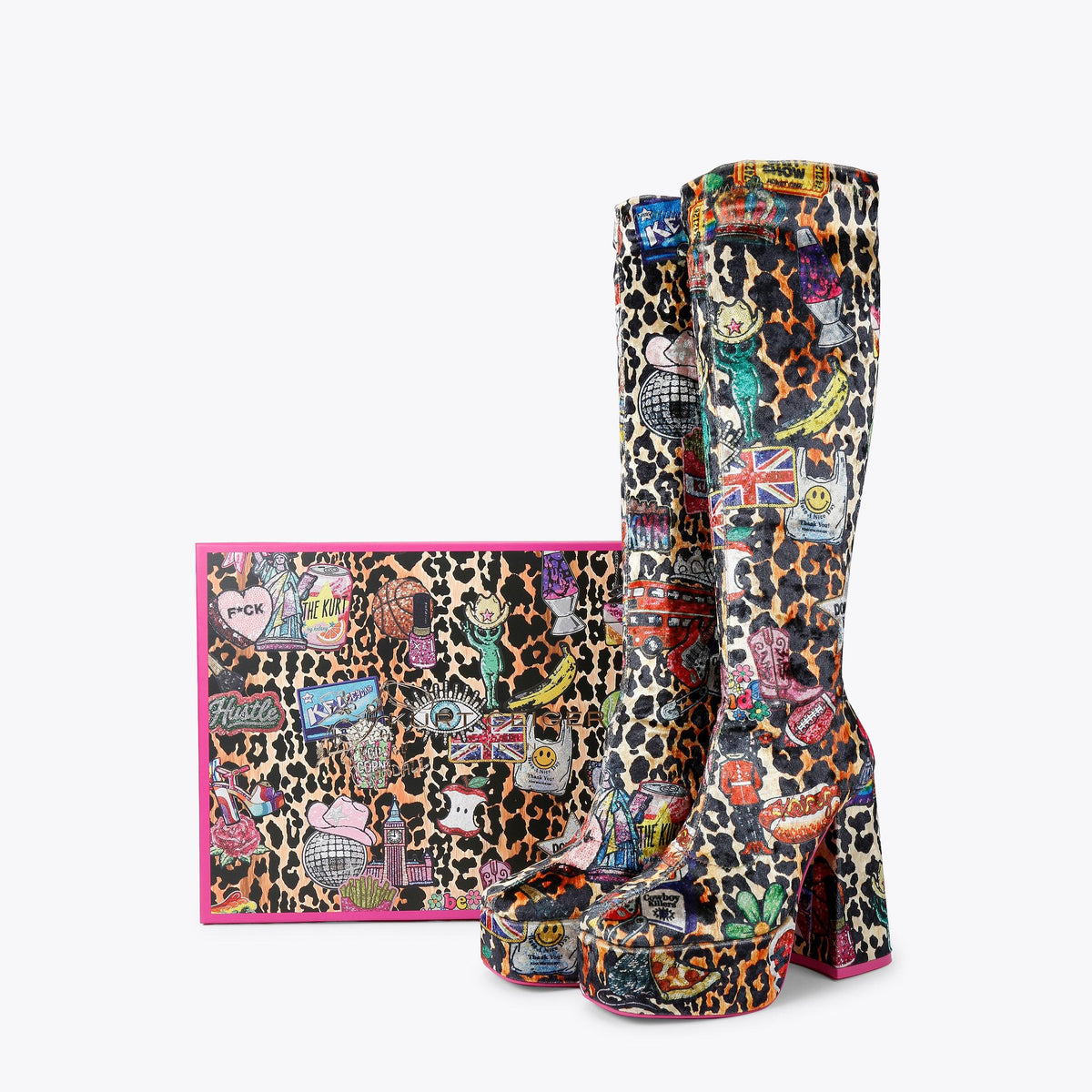 Kelsey Randall Stretch Platform Boot in Brown