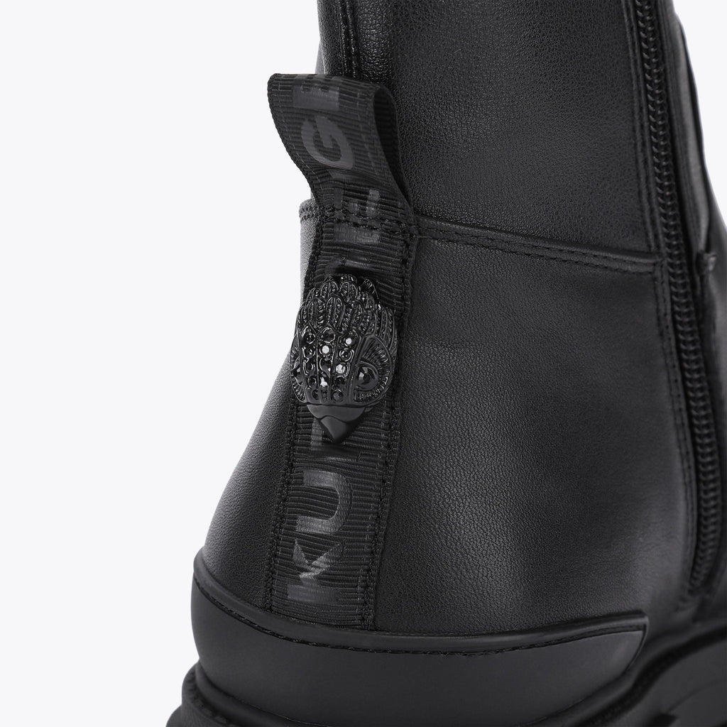 Stomp Sock Ankle Boot in Black