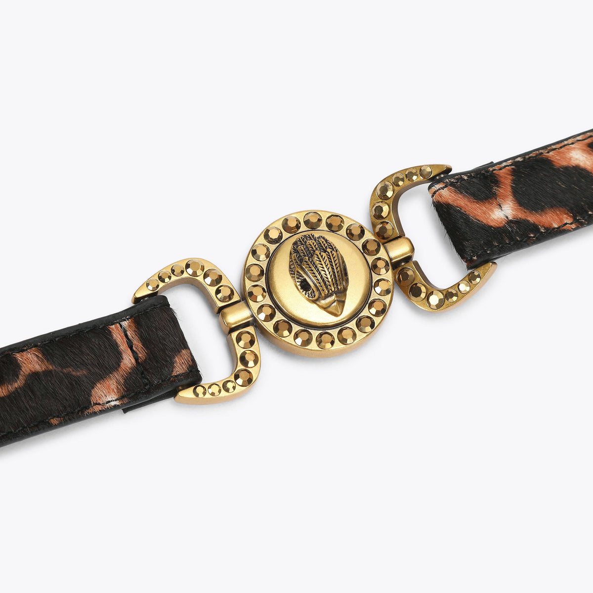 Mansion 20 Leopard Print Belt in Brown