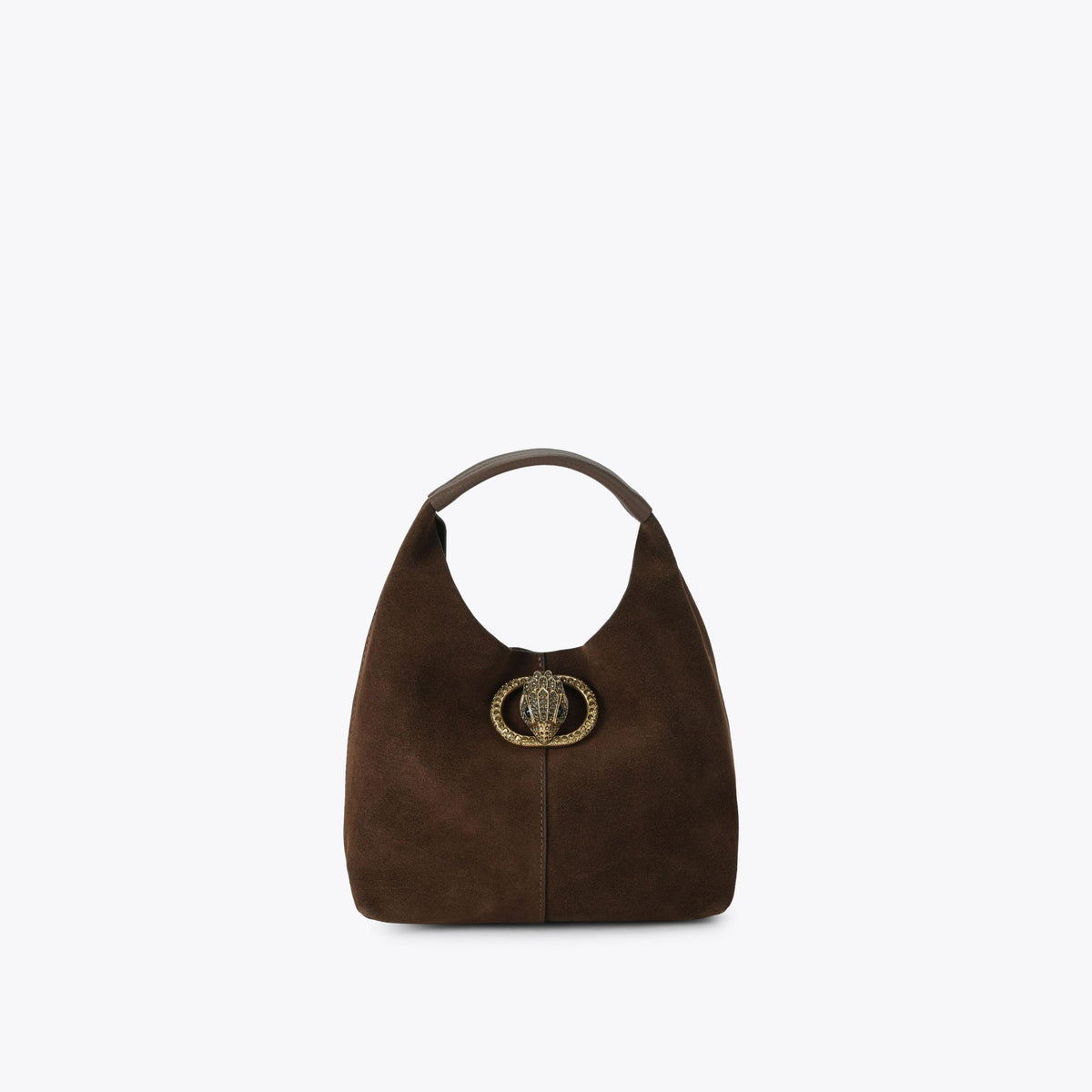 Chelsea Small Slouch Hobo Bag in Brown Suede