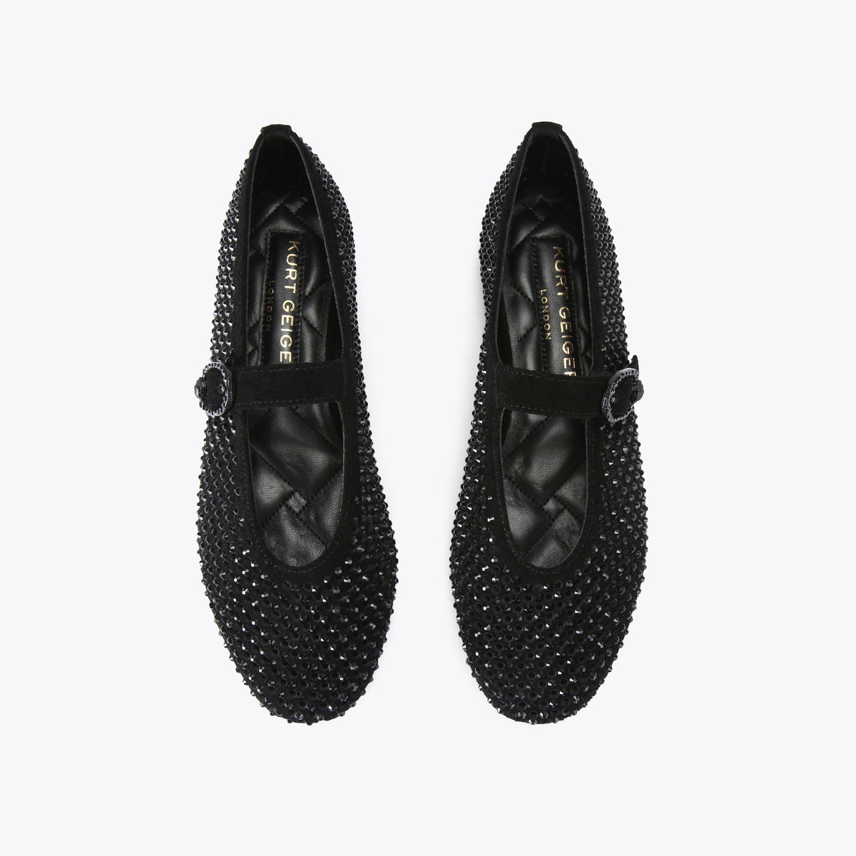 Mayfair Ballet Flat in Black Suede