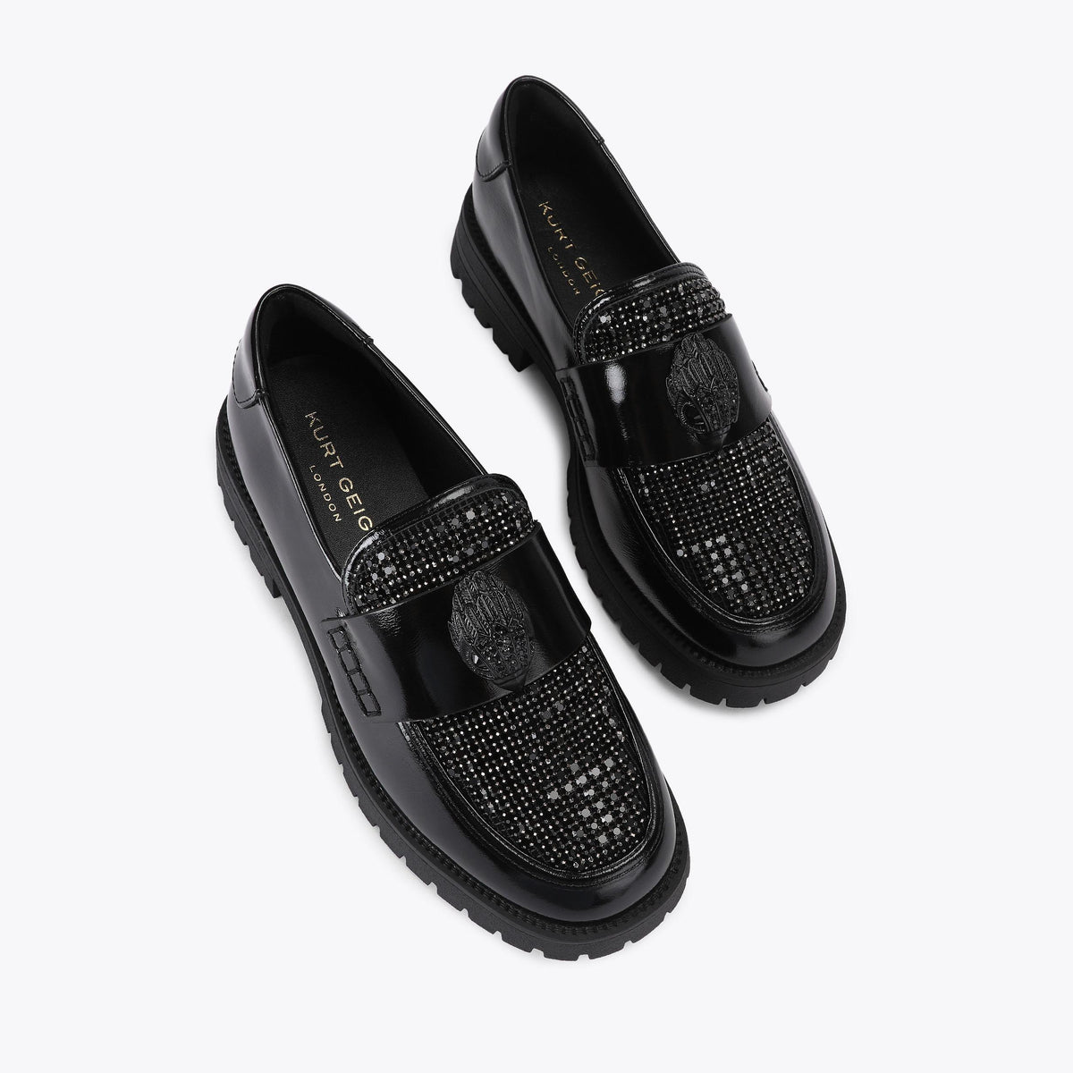 Eagle Crystal Loafer black