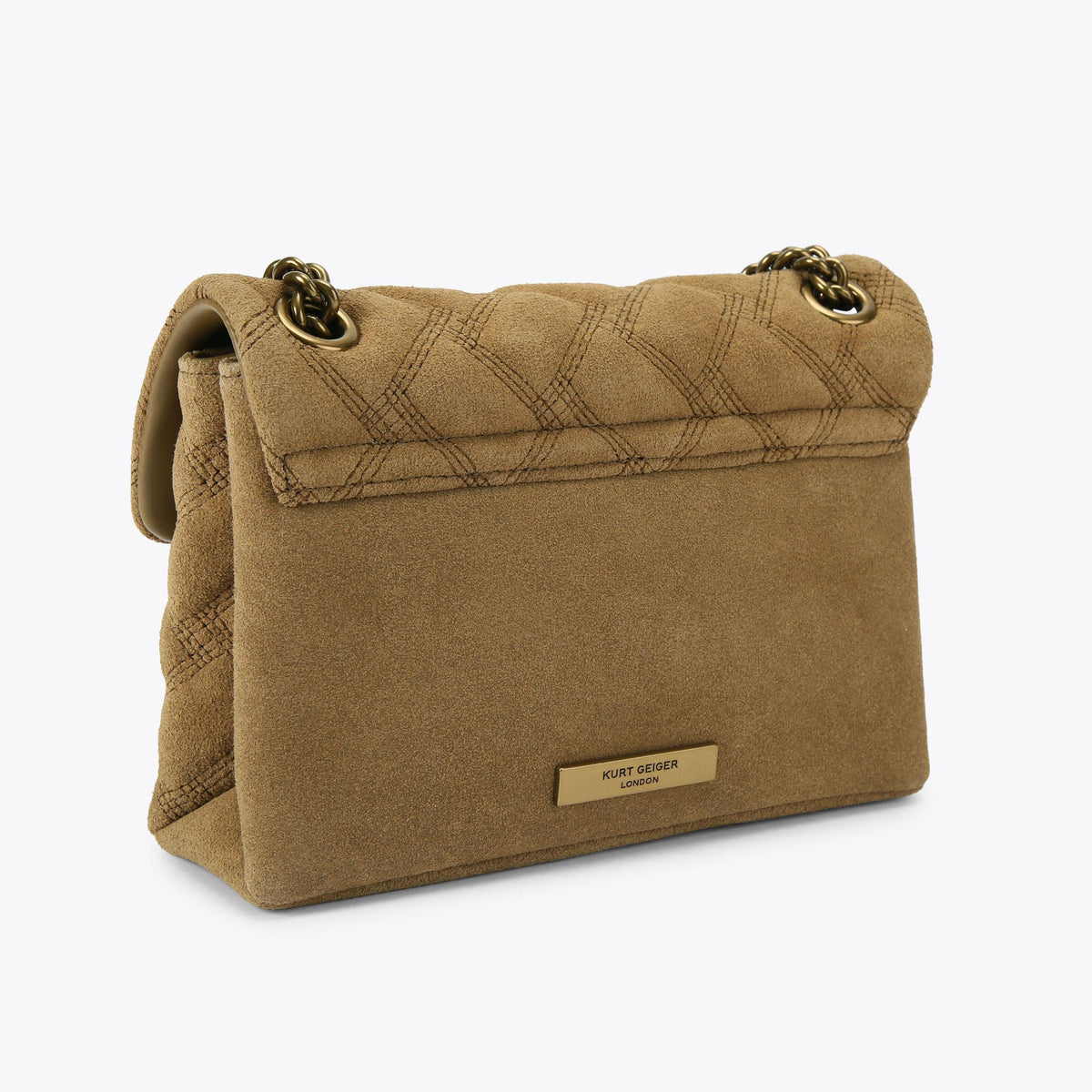 Mini Leather Kensington Shoulder Bag in Tan