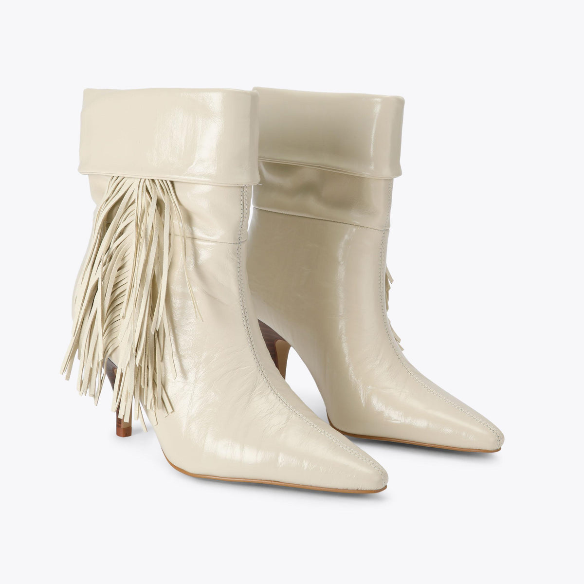 Piccadilly Slouch Boot in Bone Leather