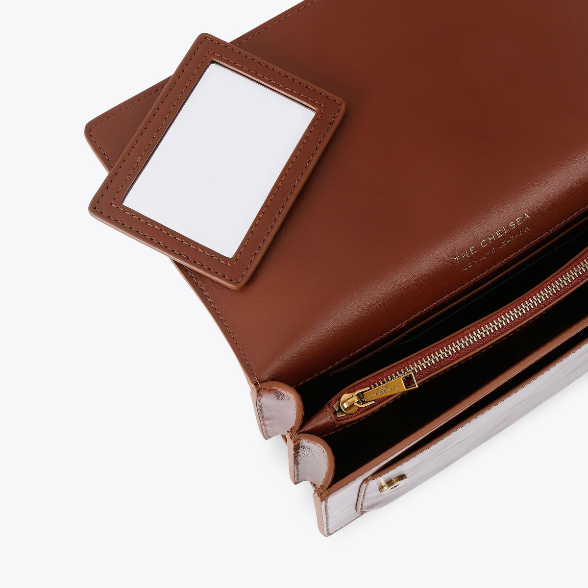 Chelsea East-West Shoulder Bag in Tan