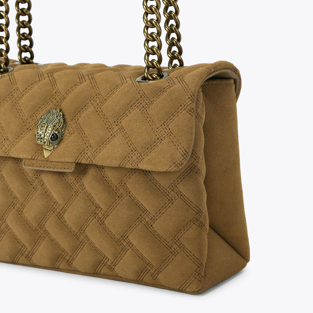 Leather Kensington Shoulder Bag in Tan