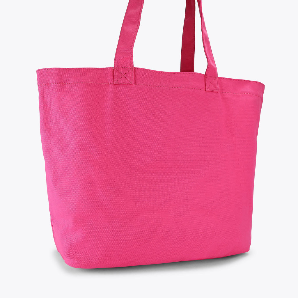 Holborn Shopper Patch Bag in Pink Canvas