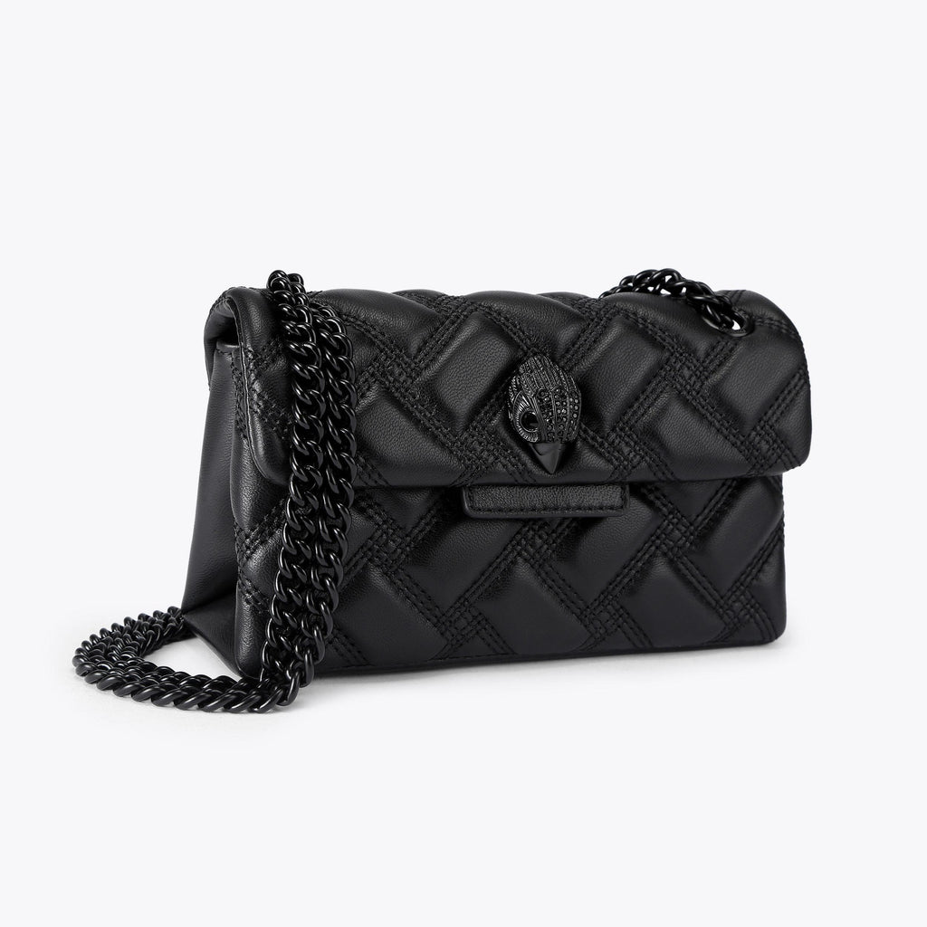 Kensington 17 Drench Shoulder Bag in Black Leather