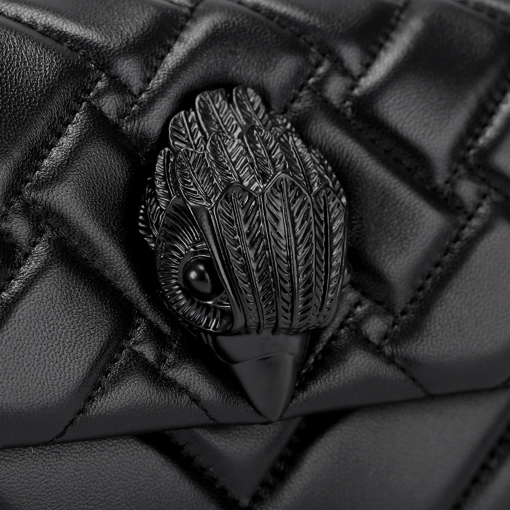 Kensington East West Shoulder Bag in Black Leather