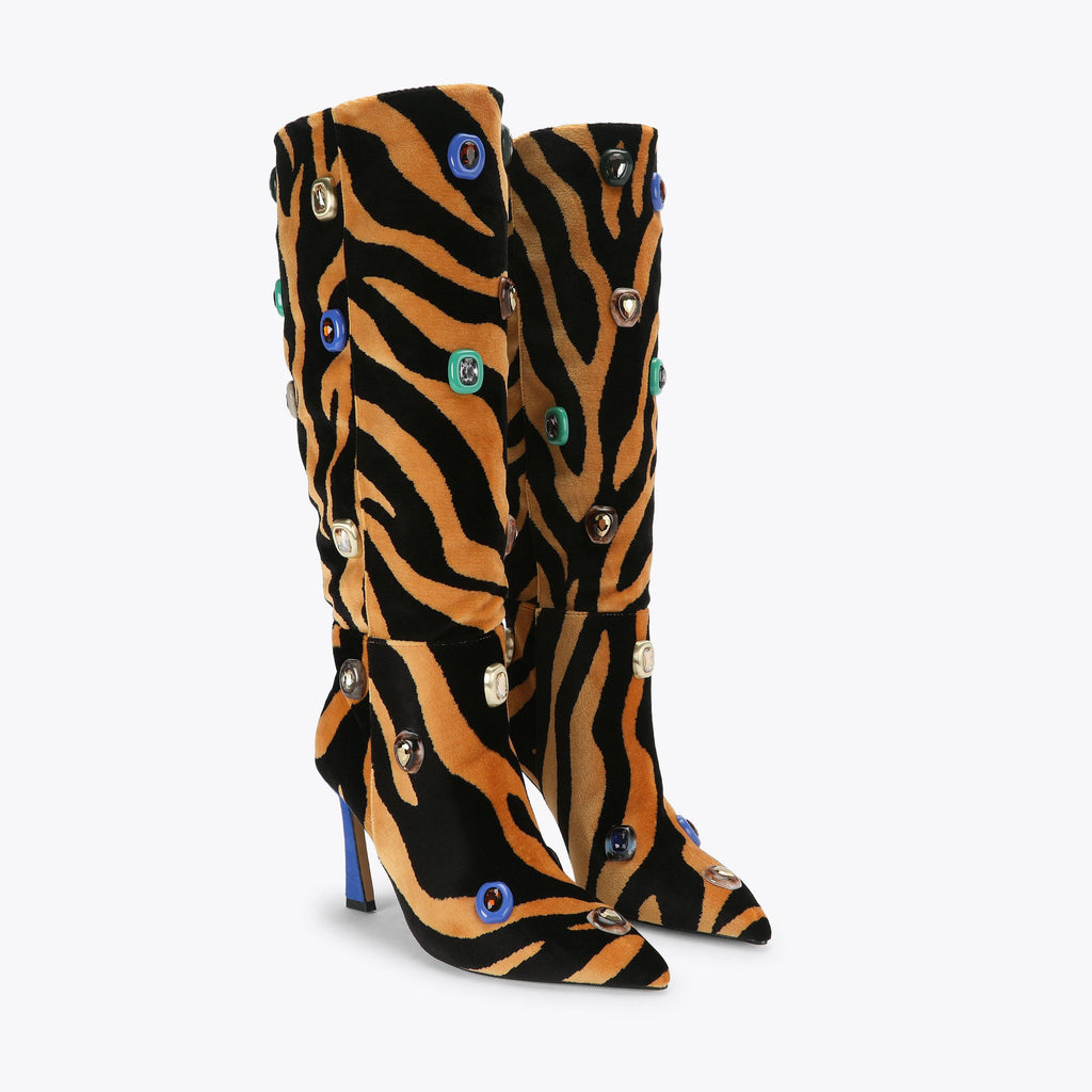 Annabel Loulou Knee Boot in Multi Colour